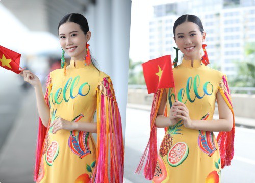 Nguyễn Vĩnh Hà Phương mang áo dài miền nhiệt đới tới đấu trường nhan sắc quốc tế