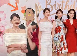 Chi Pu revealed an intimate &quot;hint&quot; with her rich boyfriend, the moment of hugging her waist in an attention-grabbing party