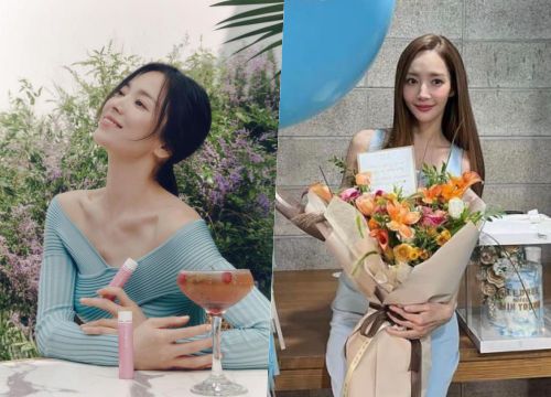 Song Hye Kyo - Park Min Young khiến fan lo lắng tột cùng: Người gầy trơ xương cổ, người mặt rắn