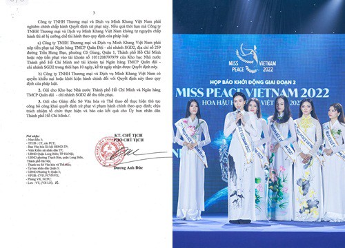 Phạt công ty Minh Khang 55 triệu đồng vì thi người đẹp không được chấp thuận