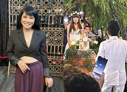 Hôn lễ Thanh Hà - Phương Uyên tại Mỹ: Phương Thanh bắt được hoa cưới