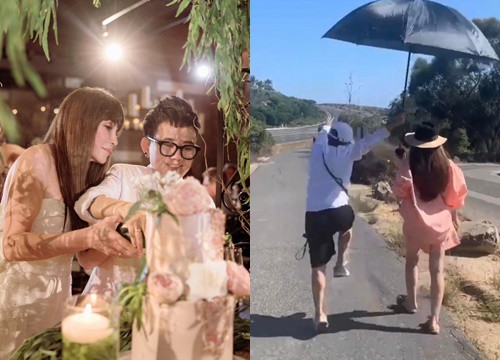 Bắt trọn cảnh nhạc sĩ Phương Uyên 'nhảy chân sáo' vô cùng hạnh phúc khi đi dạo phố cùng Thanh Hà