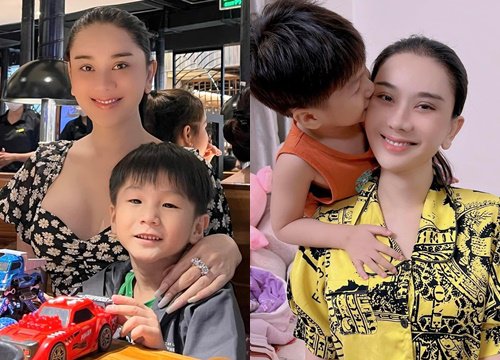 Con trai Lâm Khánh Chi ngày càng quấn mẹ, yêu thương vô điều kiện