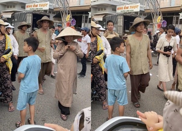 "Đất Rừng Phương Nam" bị soi khi để DV quần chúng mang dép hiệu