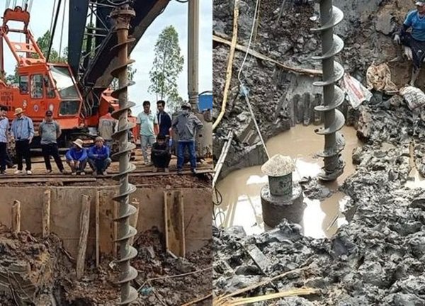 Hiện trường cứu nạn bé trai 10 tuổi lọt xuống trụ bê tông sâu 35m ở Đồng Tháp