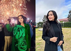 Ngọc Châu "bén lẹm" đón Tết tại Mỹ, outfit kín bưng vẫn đủ "lấn át" dàn thí sinh Miss Universe