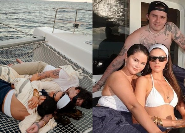 Selena Gomez bỗng gây tranh cãi vì tung ảnh đón năm mới với Brooklyn Beckham và vợ tài phiệt Nicola