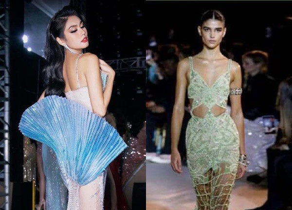 Thao Nhi Le revealed the evening gown at Miss Universe 2023, beauty fans immediately split into controversy