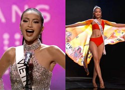 Ngoc Chau all hands at the MU Semi-Final: 2 Vietnamese chants, sweeping the catwalk with a top spirit