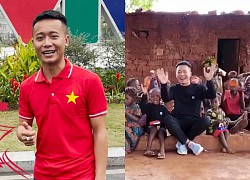 Quang Linh Vlog - Loi Con airs on VTV to sing New Year&#39;s greetings, spreading the kindness of Vietnamese people in Africa