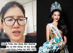 Trang Tran directly criticized the new beauty queen Bui Quynh Hoa, shockingly declared: "Going internationally, the only thing to do is stand and applaud"