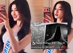 Phuong Nhi caused a storm with a series of sweet "swimsuit" photos, revealing the sparkling Evening Gown design