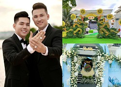 Ha Tri Quang - Thanh Doan's same-sex engagement ceremony is the largest in the West, the tray is full of evil things