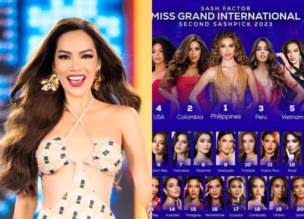 Lê Hoàng Phương vươn lên sau bán kết, chắc suất lọt TOP cao tại Miss Grand International 2023?