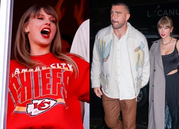 Taylor Swift khoe vòng tay số áo đấu của Travis Kelce, fan hâm mộ vui như trẩy hội