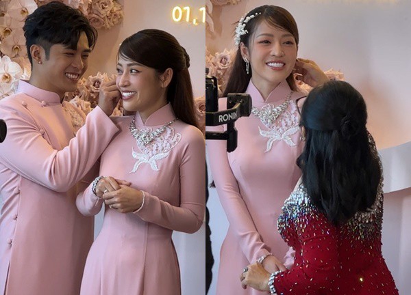 Puka được mẹ chồng tặng trang sức kim cương tiền tỷ trong lễ hỏi
