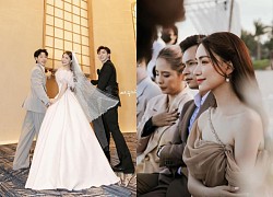 Hoa Minzy revealed a photo wearing a wedding dress, and was also led by Duc Phuc - Erik into the ceremony. Is the truth surprising?