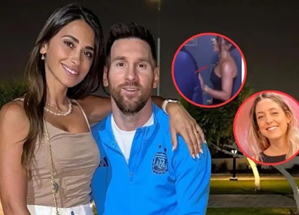 Messi cả gan thân thiết với gái lạ trước mặt vợ, vội "xanh mặt" với màn "đánh dấu lãnh thổ" gay gắt