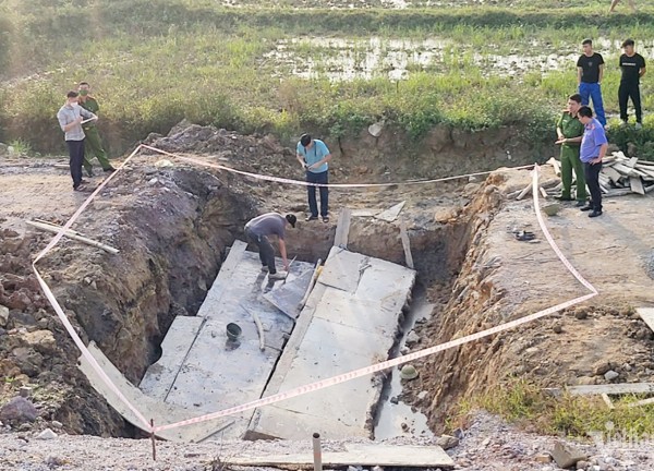 Tai nạn khi thi công đường gom cao tốc, 2 người tử vong tại chỗ