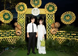 Puka wedding in Dong Thap: The bride wore a standard "Western girl" ao dai and "unique" accessories.