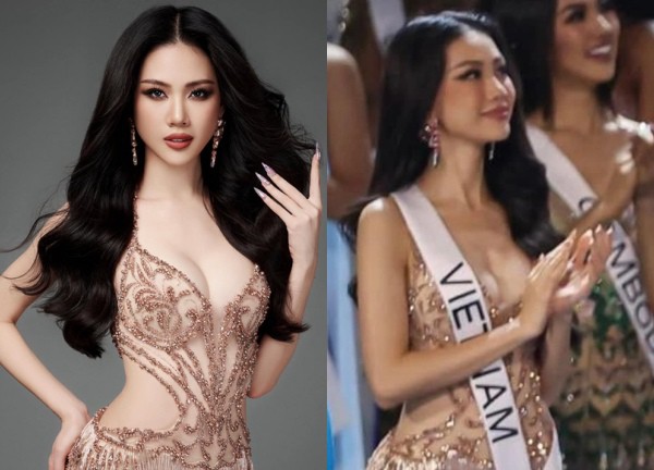 Bùi Quỳnh Hoa trượt Top 20 Miss Universe netizen vui như trẩy hội, biểu cảm trên sân khấu gây chú ý