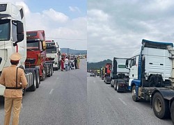 Ha Tinh wedding "made a splash" using nearly 50 tractor-trailers to pick up the bride and had an unpredictable ending for the "out-of-the-box" act.