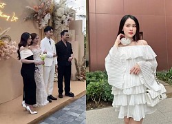 Sam spoke up to correct her because she still wore high heels to attend Phuong Lan - Phan Dat's wedding