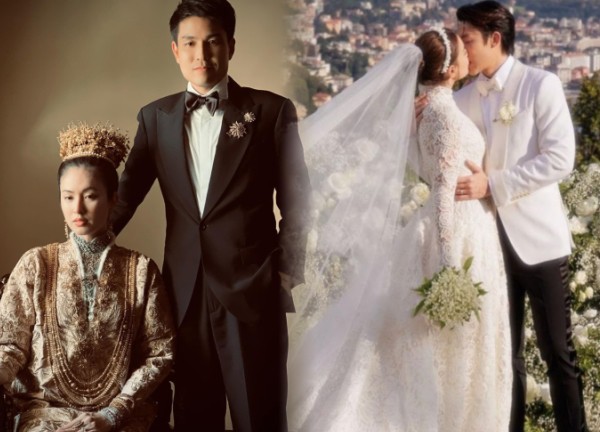 Nhìn lại 2 đám cưới đẹp nhất showbiz Thái 2023: Bên gây ấn tượng với hôn lễ "dát vàng" theo nghi thức xưa, bên ngập hoa tươi ở trời Tây