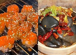 Unique Chinese street food, buzzing with Grilled Ice and Chili Stir-fried Ice Pebbles