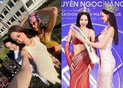 Ngoc Hang reunited Bao Ngoc at Miss Intercontinental, fans urged to "beg" to be crowned senior