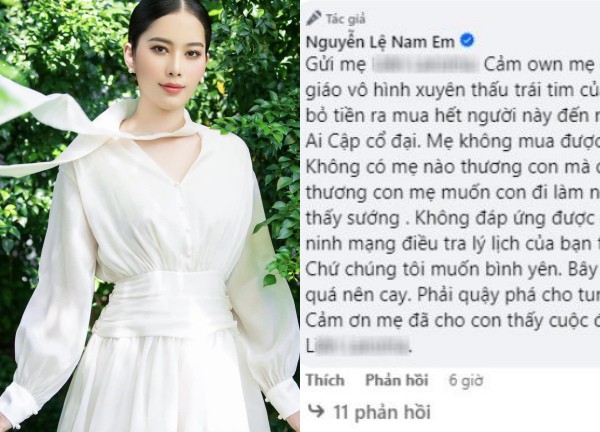 Nam Em đăng đàn nói mẹ nuôi giữa lùm xùm xin tiền, còn đổ thừa tại bà mới phải công khai bạn trai