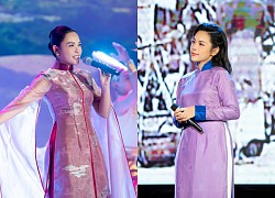 Ngoc Mai was singing on stage when someone showed up with a "confusing" expression?