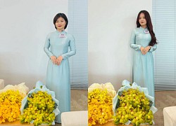 The female student caused a stir when she wore an ao dai and gave flowers to President Xi Jinping in Vietnam, her identity aroused curiosity