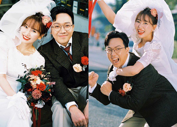 Hari Won tung ảnh bộ ảnh cưới đặc biệt, Trấn Thành: "8 năm yêu em, 7 năm làm chồng em, 6 làm osin của em!"