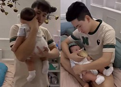 Ha Tri Quang - Thanh Doan stayed up all night to look after their children, did not dare to hire a maid, the netizen suggested 1 thing