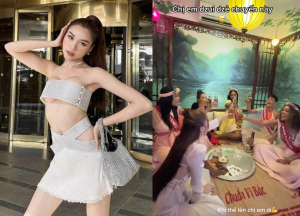 Thanh Thanh Huyen is becoming more and more &#39;host&#39;, &#39;manipulating&#39; the Miss Charm sister association, sitting on a mat