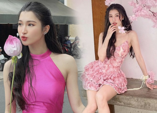 Á hậu Phương Nhi hễ mặc váy hoa là lại "gây thương nhớ"