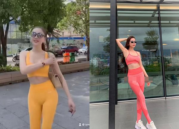 "Công chúa" Lâm Khánh Chi mặc mốt đồ tập ra phố