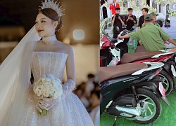 Identity of the bride - groom stuns with a clip of giving motorbikes and gold to guests: 100% have gifts