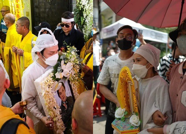 Các con khóc nức nở đứng không vững trong phút sau cùng tiễn biệt NS Vũ Linh