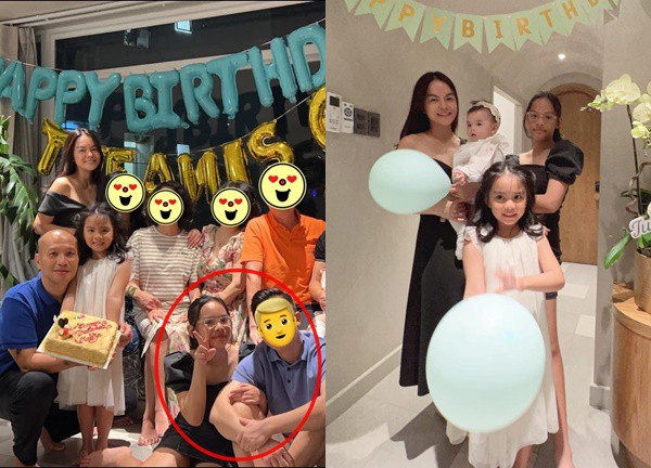Phạm Quỳnh Anh và Quang Huy tổ chức sinh nhật cho con gái, một nhân vật xuất hiện gây chú ý