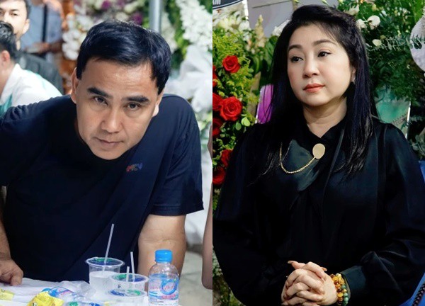 Quyền Linh, Thoại Mỹ nén xúc động đến tiễn biệt 'ông hoàng cải lương' Vũ Linh