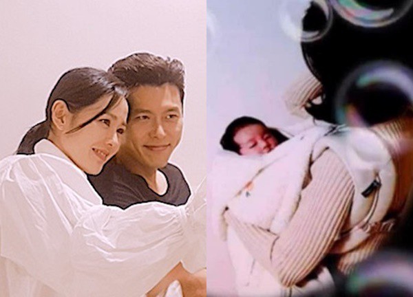 Son Ye Jin và Hyun Bin mừng quý tử tròn 100 ngày tuổi, nhan sắc "siêu yêu" giống cả mẹ và bố?