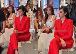 Thuy Tien was &quot;stirred&quot; at the event, showing her attitude in the midst of the risk of losing the title of Miss Hoa Binh?