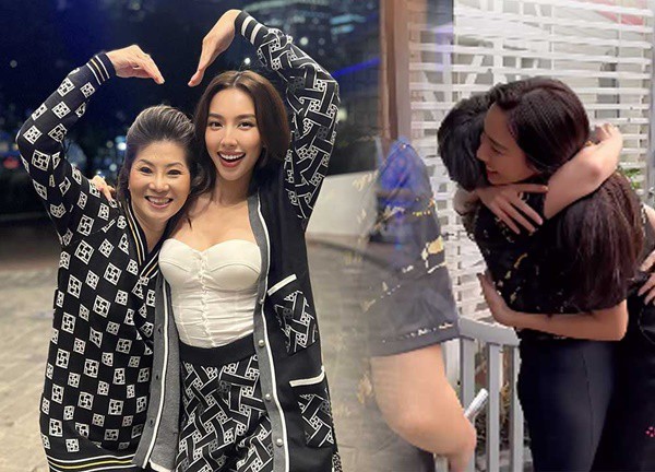 Thuy Tien hugged mother Teresa when meeting in Vietnam, fans clearly saw the difference compared to Mr. Nawat