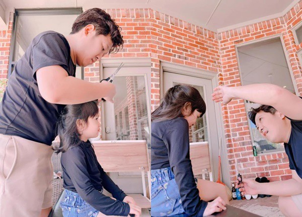 Trường Giang cưng chiều con gái