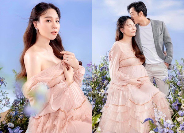 Bà xã Cường Đô La "xả kho" ảnh mới khoe nhan sắc khi mang bầu lần 2
