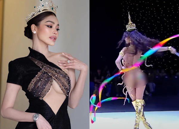 Miss Grand ngày càng "phơi hình thể" quá đà: Engfa "mặc như không mặc", thí sinh "quấn khố" lên TV?