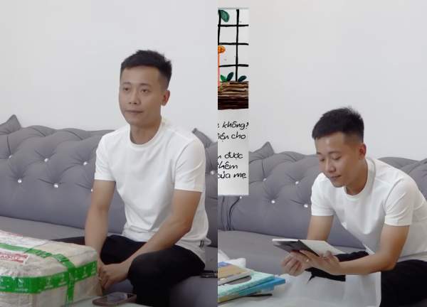 Quang Linh Vlog khui quà từ người đặc biệt nhờ Tiến Nguyễn mang qua: Không giấu được nước mắt