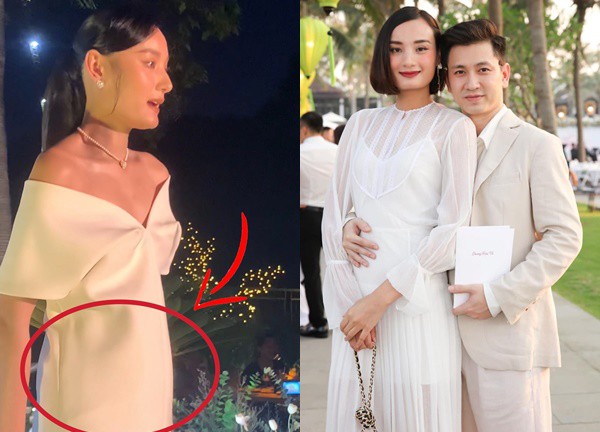 Người mẫu Vbiz lộ vòng 2 lùm lùm, mang thai sau 8 năm kết hôn?